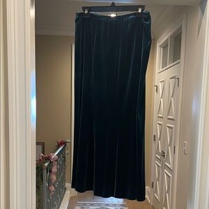 CP shades Teal Velvet Skirt